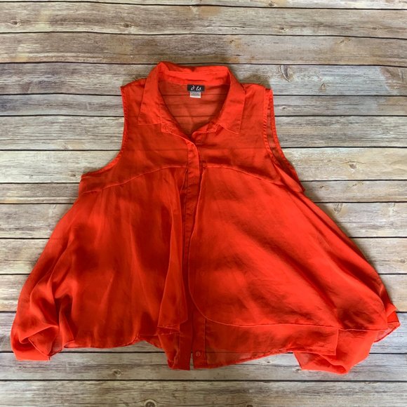 DOTS Hi-Low Blouse - Picture 1 of 4